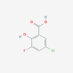 molecular formula C7H4ClFO3 B1660843 5-Chloro-3-fluoro-2-hydroxybenzoic acid CAS No. 844503-43-1