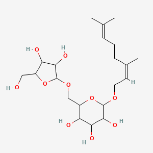 molecular formula C21H36O10 B1660848 Neryl arabinofuranosyl-glucoside CAS No. 84534-32-7