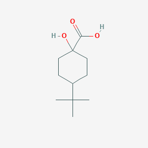 molecular formula C11H20O3 B1660849 4-Tert-butyl-1-hydroxycyclohexane-1-carboxylic acid CAS No. 845508-40-9