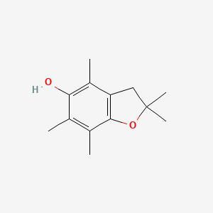 molecular formula C13H18O2 B1660851 5-Benzofuranol, 2,3-dihydro-2,2,4,6,7-pentamethyl- CAS No. 84574-05-0