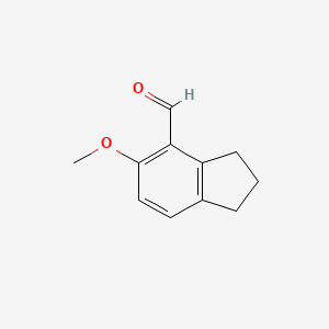molecular formula C11H12O2 B1660852 5-methoxy-2,3-dihydro-1H-indene-4-carbaldehyde CAS No. 845749-98-6