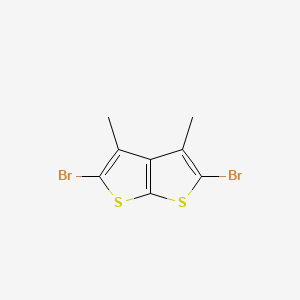 molecular formula C8H6Br2S2 B1660853 2,5-Dibromo-3,4-dimethylthieno[2,3-b]thiophene CAS No. 845778-61-2