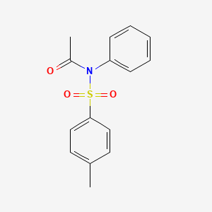 molecular formula C15H15NO3S B1660857 N-(4-Methylbenzene-1-sulfonyl)-N-phenylacetamide CAS No. 84672-52-6