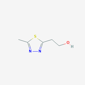 molecular formula C5H8N2OS B1660860 2-(5-Methyl-1,3,4-thiadiazol-2-YL)ethanol CAS No. 847155-18-4