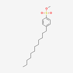 molecular formula C19H32O3S B1660861 Methyl tetrapropylenebenzenesulphonate CAS No. 84731-62-4