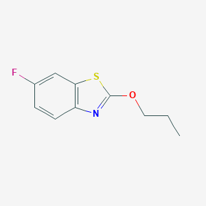 molecular formula C10H10FNOS B166087 6-Fluoro-2-propoxy-1,3-benzothiazole CAS No. 127682-33-1