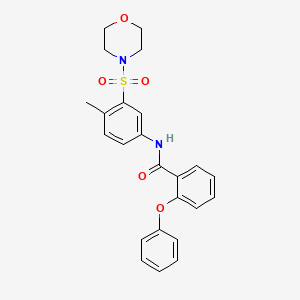 molecular formula C24H24N2O5S B1660888 CB1 agonist 1 CAS No. 851212-80-1