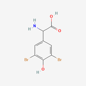 molecular formula C8H7Br2NO3 B1660908 Amino-(3,5-dibromo-4-hydroxy-phenyl)-acetic acid CAS No. 854646-48-3