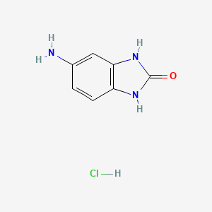 molecular formula C7H8ClN3O B1660915 5-Amino-1H-benzo[d]imidazol-2(3H)-one hydrochloride CAS No. 85533-71-7