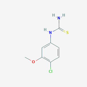 molecular formula C8H9ClN2OS B1660916 (4-chloro-3-methoxyphenyl)thiourea CAS No. 855531-26-9