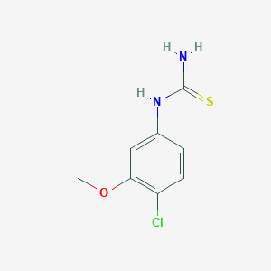 molecular formula C8H9ClN2OS B1660916 1-(4-Chloro-3-methoxyphenyl)thiourea CAS No. 855531-26-9