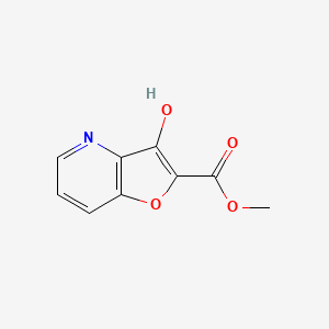 molecular formula C9H7NO4 B1660918 Methyl 3-hydroxyfuro[3,2-B]pyridine-2-carboxylate CAS No. 85567-43-7