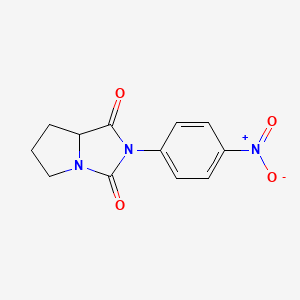 2-(4-Nitrophenyl)tetrahydro-1H-pyrrolo[1,2-c]imidazole-1,3(2H)-dione