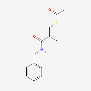 molecular formula C13H17NO2S B1660945 S-[3-(benzylamino)-2-methyl-3-oxopropyl] ethanethioate CAS No. 85980-47-8