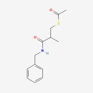 S-[3-(benzylamino)-2-methyl-3-oxopropyl] ethanethioate