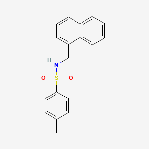 molecular formula C18H17NO2S B1660963 4-methyl-N-(naphthalen-1-ylmethyl)benzenesulfonamide CAS No. 86328-84-9