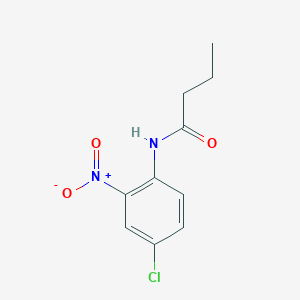 molecular formula C10H11ClN2O3 B1660978 N-(4-chloro-2-nitrophenyl)butanamide CAS No. 86569-52-0