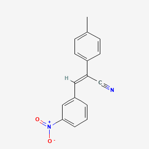 3-(3-(Hydroxy(oxido)amino)phenyl)-2-(4-methylphenyl)acrylonitrile