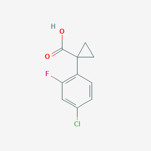 1-(4-Chloro-2-fluorophenyl)cyclopropane-1-carboxylic acid