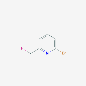 molecular formula C6H5BrFN B1661020 2-Bromo-6-(fluoromethyl)pyridine CAS No. 872365-22-5