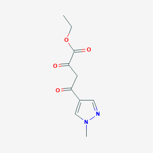 molecular formula C10H12N2O4 B1661030 ethyl 4-(1-methyl-1h-pyraZol-4-yl)-2,4-dioxobutanoate CAS No. 873221-73-9
