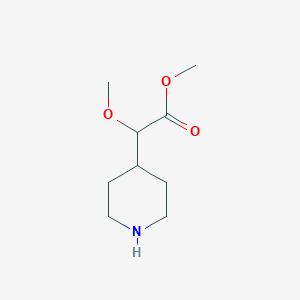 molecular formula C9H17NO3 B1661043 methyl 2-methoxy-2-piperidin-4-ylacetate CAS No. 874365-43-2