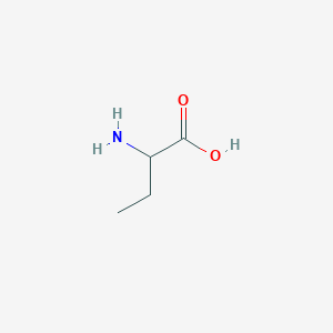 molecular formula C4H9NO2 B166105 2-Aminobutyric acid CAS No. 2835-81-6