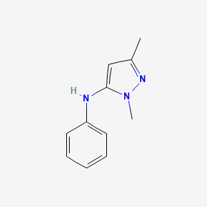 molecular formula C11H13N3 B1661069 1H-Pyrazol-5-amine, 1,3-dimethyl-N-phenyl- CAS No. 877168-07-5