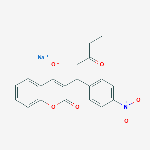 molecular formula C20H16NNaO6 B1661071 Nitrofarin sodium CAS No. 87746-77-8