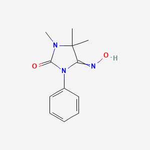 molecular formula C12H15N3O2 B1661130 2,4-Imidazolidinedione, 1,5,5-trimethyl-3-phenyl-, 4-oxime, (Z)- CAS No. 88235-77-2