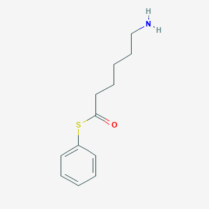 molecular formula C12H17NOS B1661146 S-Phenyl 6-aminohexanethioate CAS No. 88313-91-1