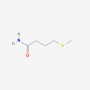 molecular formula C5H11NOS B1661160 4-(Methylsulfanyl)butanamide CAS No. 88411-81-8