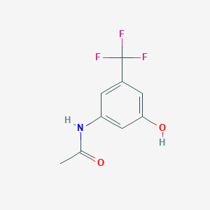 molecular formula C9H8F3NO2 B1661164 N-[3-Hydroxy-5-(trifluoromethyl)phenyl]acetamide CAS No. 885044-40-6