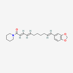 molecular formula C23H29NO3 B1661190 Piperundecalidine CAS No. 88660-11-1