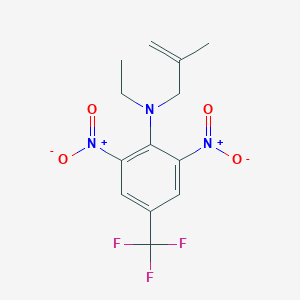 molecular formula C13H14F3N3O4 B166120 Ethalfluralin CAS No. 55283-68-6