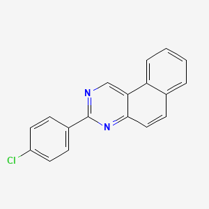 molecular formula C18H11ClN2 B1661202 3-(4-Chlorophenyl)benzo[F]quinazoline CAS No. 88737-75-1