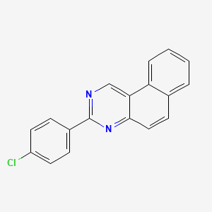 3-(4-Chlorophenyl)benzo[F]quinazoline