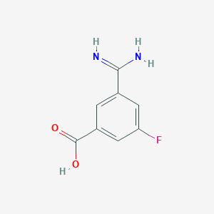 3-Carbamimidoyl-5-fluorobenzoic acid