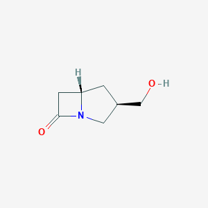 molecular formula C7H11NO2 B166121 2-Hydroxymethyl-1-carbapenam CAS No. 139748-18-8