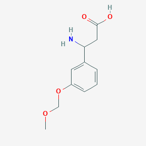 3-Amino-3-[3-(methoxymethoxy)phenyl]propanoic acid