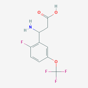 3-Amino-3-[2-fluoro-5-(trifluoromethoxy)phenyl]propanoic acid