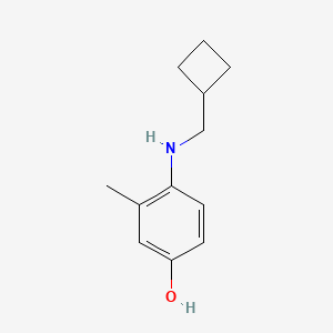 4-[(Cyclobutylmethyl)amino]-3-methylphenol