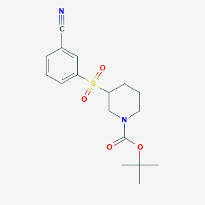 3-(3-Cyanophenylsulfonyl)piperidine-1-carboxylic acid tert-butyl ester
