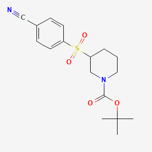3-(4-Cyanophenylsulfonyl)piperidine-1-carboxylic acid tert-butyl ester