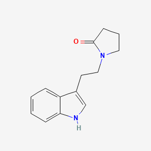 molecular formula C14H16N2O B1661238 1-[2-(1H-indol-3-yl)ethyl]pyrrolidin-2-one CAS No. 888-19-7
