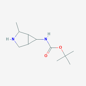 molecular formula C11H20N2O2 B166124 tert-butyl N-(2-methyl-3-azabicyclo[3.1.0]hexan-6-yl)carbamate CAS No. 134575-28-3