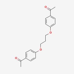 molecular formula C19H20O4 B1661245 Ethanone, 1,1'-[1,3-propanediylbis(oxy-4,1-phenylene)]bis- CAS No. 88949-86-4