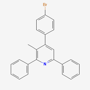 Pyridine, 4-(4-bromophenyl)-3-methyl-2,6-diphenyl-