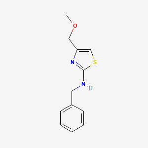 molecular formula C12H14N2OS B1661267 N-Benzyl-4-(methoxymethyl)-1,3-thiazol-2-amine CAS No. 89049-23-0