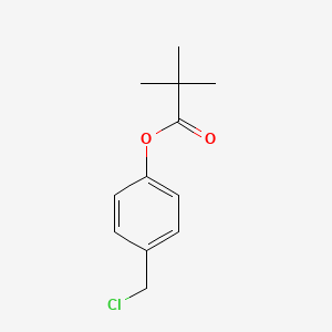 Propanoic acid, 2,2-dimethyl-, 4-(chloromethyl)phenyl ester